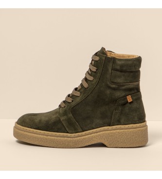 Botines de piel N5900S verde (38), Plano, 1 a 3cm, Casual, El Naturalista outlet 2024.
