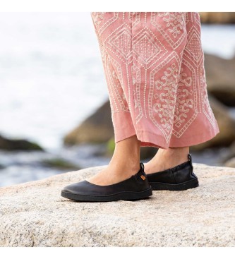 El Naturalista para mujer. 259121101005_001 Bailarinas de piel N5912 negro 2