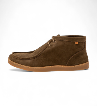 El Naturalista unisex. 2591711FE005_0G3 Botines de piel Pleasant verde (42), Plano, Cordones, Casual
