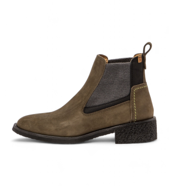 Botines de piel N5947 verde (38), 3 a 5cm, Cremallera, Casual, El Naturalista outlet 2024.