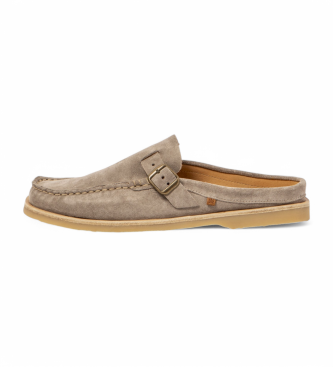 El Naturalista para hombre. 259651120005_020 Mocasines de piel N5965 Plantae taupe (42), Plano, Hebilla, Casual