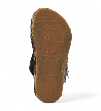 El Naturalista unisex. 2N5981101005_001 Sandalias de piel N598 Recyclus negro 3