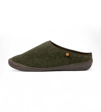 El Naturalista unisex. 2NA6611FE005_0G3 Zuecos Na66 Wool Verde (42), Plano, Ninguno, Casual, Lana reciclada