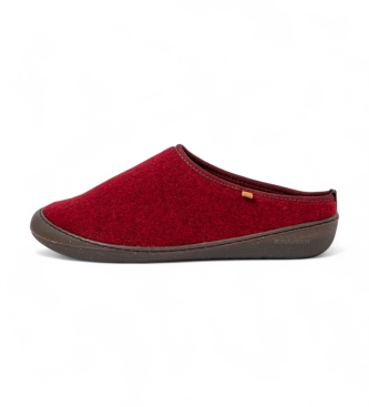 El Naturalista unisex. 2NA661181005_008 Zuecos Na66 Wool Tibet/Home rojo (36), Plano, Ninguno, Casual, Lana reciclada
