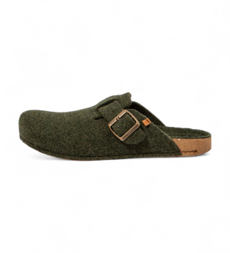 El Naturalista unisex. 2NA7011FE005_0G3 Zuecos Na70 Wool verde (42), Plano, Ninguno, Casual, Lana