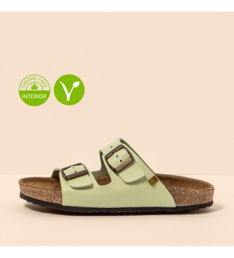 El Naturalista unisex. 2NE5016LG005_0G3 Sandalias de Piel Ne50 Waraji verde (40), Plano, Ninguno, Casual