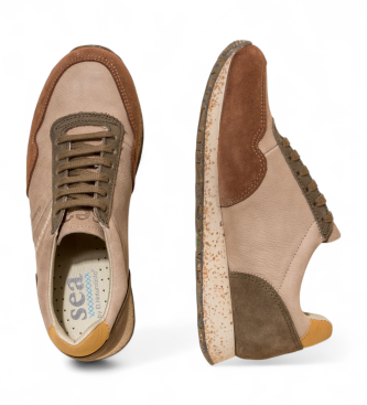 El Naturalista unisex. 2SP025U37605_0MU Zapatillas de piel Nsp02 marrón 3