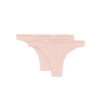 Emporio Armani para mujer. EW000406_AF10889 Set 2 Braguitas Brazilian nude (M), Homewear, Viscosa