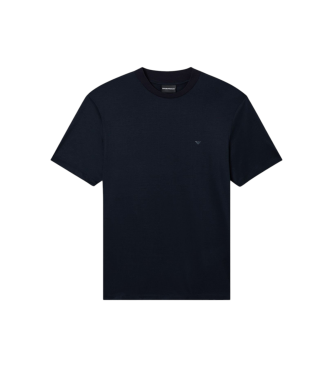 Emporio Armani para hombre. EM005491_AF24839 Camiseta Básica Lyocell marino (XL), Casual, Manga corta