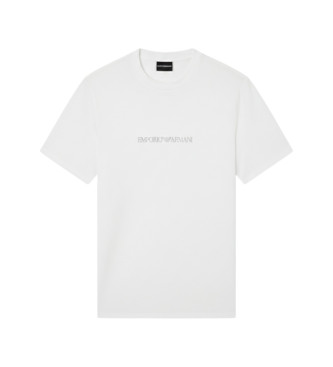 Emporio Armani para hombre. EM004583_AF13669 Camiseta Pima blanco (XL), Casual, Algodón, Manga corta