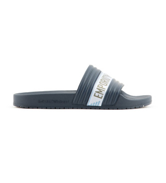 Emporio Armani Hombre Marino Para Xvps06_xn999 Chánclas Marca (42), Plano, Ninguno, Casual, Beachwear, Pvc, Outlet 2024. Talla 42