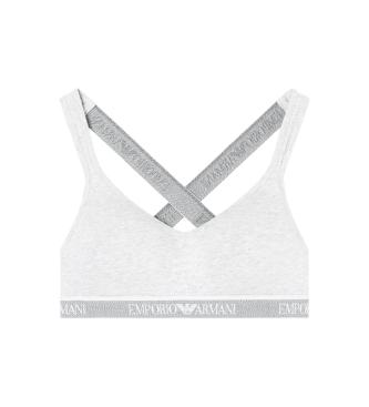 Emporio Armani para mujer. EW000447_AF15345 Sujetador Bralette Padded gris (XS), Homewear, Algodón