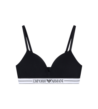 Emporio Armani para mujer. EW000442_AF10881 Sujetador Padded Triangle negro (M), Homewear, Algodón