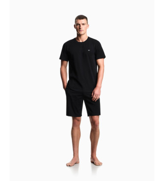 Emporio Armani para hombre. EM000400_AF10776 Pijama Endurance negro (L), Homewear, Algodón, Manga corta