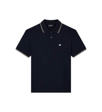 Emporio Armani para hombre. EM004607_AF23090 Polo de Algodón marino (XL), Casual, Manga corta