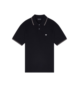 Emporio Armani para hombre. EM004607_AF23090 Polo de Algodón negro (XL), Casual, Manga corta