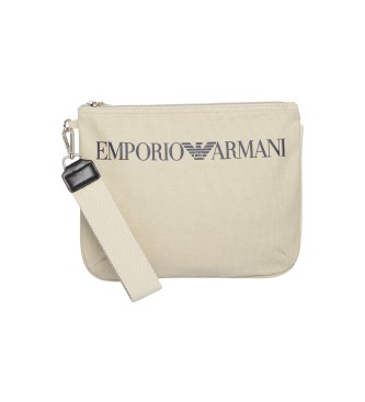 Emporio Armani para mujer. 231796_CC918 Bolso de mano Liso beige (OSFA), Casual, Algodón, Emporio Armani outlet 2024.