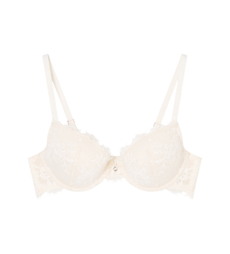 Emporio Armani para mujer. EW000446_AF15359 Sujetador Push Up Removable Pads beige (100C), Clásico, Poliéster, Sin mangas / Tirantes