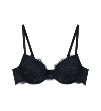 Emporio Armani para mujer. EW000446_AF15359 Sujetador Push Up Removable Pads negro (95C), Fiesta, Elastano