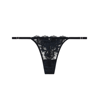 Emporio Armani para mujer. EW000396_AF15359 Tanga Eternal Lace negro (XL), Casual, Sintético