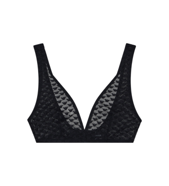 Emporio Armani para mujer. EW002496_AF15358 Sujetador Unpadded Bralette negro (L), Homewear, Poliamida
