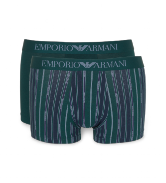 Emporio Armani para hombre. EM001014_AF14994 Set de 2 Boxers verde (XL), Casual, Homewear, Algodón