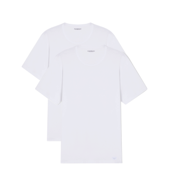 Emporio Armani para hombre. EM000391_AF24322 Set 2 Camisetas blanco (M), Homewear, Algodón, Manga corta
