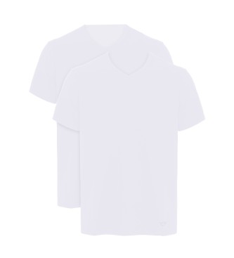 Emporio Armani för män. EM000392_AF24322 Set med 2 vita T-shirts (XL), Hemkläder, Bomull, Kort ärm