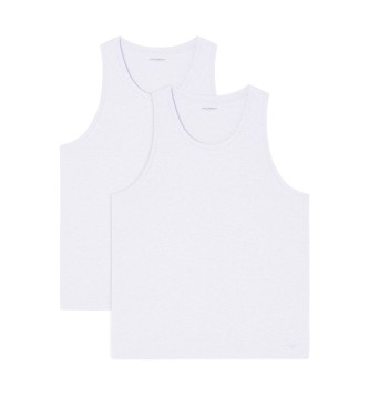 Emporio Armani para hombre. EM005315_AF24322 Set 2 Camisetas blanco (XL), Homewear, Algodón, Sin mangas / Tirantes