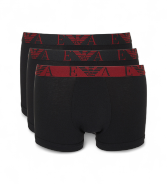 Emporio Armani para hombre. EM000259_AF10778 Set de 3 Boxers negro (XL), Homewear, Algodón
