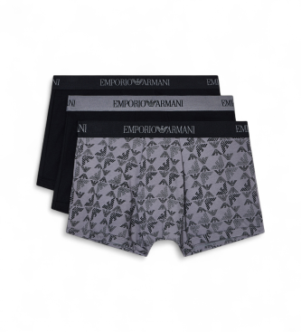 Emporio Armani para hombre. EM000260_AF10800 Set de 3 Boxers negro (M), Casual, Homewear, Algodón