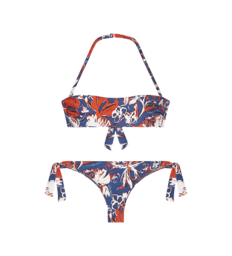 Emporio Armani para mujer. EW000798_AF20242 Bikini Logomania azul (XL), Beachwear, Poliamida