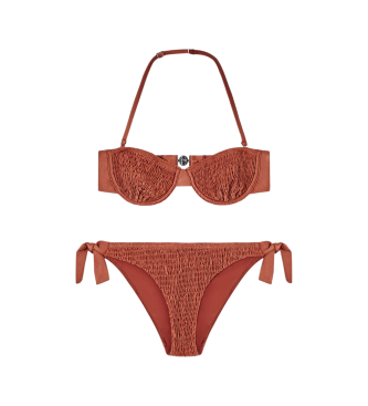 Emporio Armani para mujer. EW003283_AF23750 Bikini Smoking marrón (XS), Beachwear, Poliéster