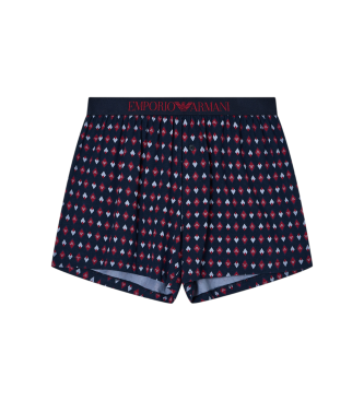 Emporio Armani para hombre. EM000798_AF14994 Bóxer con mezcla de estampados marino (M), Homewear, Algodón