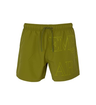 Emporio Armani para hombre. EM000583_AF12326 Bañador Bold verde (XXL), Beachwear, Poliéster