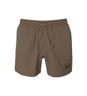 Emporio Armani para hombre. EM000583_AF12336 Bañador bóxer verde (XXL), Beachwear, Poliéster Reciclado, Sostenible