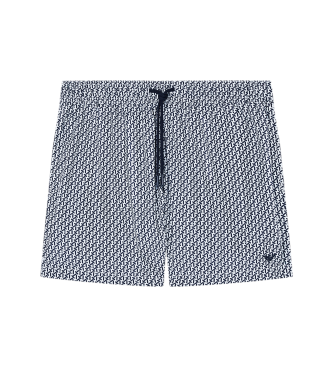 Emporio Armani para hombre. EM000583_AF20439 Bañador Pattern blanco (S), Beachwear, Poliéster
