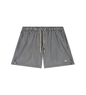 Emporio Armani för män. EM000583_AF20445 Svartrandig baddräkt (XXL), Strandkläder, Polyester