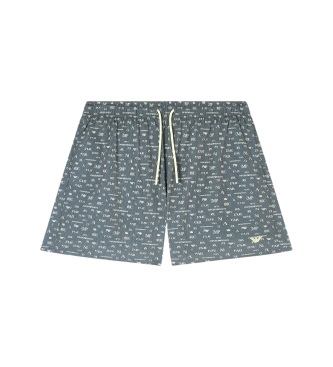 Emporio Armani Homem Verde Para Em000583_af20667 Fato De Banho Com Logótipo (M), Beachwear, Poliéster