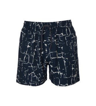 Emporio Armani para hombre. EM000688_AF12351 Bañador Boxer azul (XXL), Beachwear, Poliéster