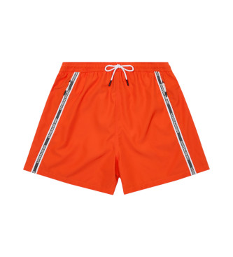 Emporio Armani para hombre. EM001382_AF12333 Bañador tipo pantalón corto con cinta con logotipo rojo (L), Algodón, Beachwear