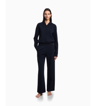 Emporio Armani para mujer. EW001906_AF15357 Pantalón Loungewear 3D marino (L), Homewear, Poliéster