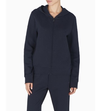 Emporio Armani para mujer. EW000392_AF15357 Sudadera Loungewear marino (M), Homewear, Poliéster