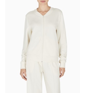 Emporio Armani para mujer. EW001908_AF15356 Sudadera Iconic Terry beige (L), Homewear, Algodón