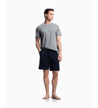 Emporio Armani para hombre. EM000400_AF10776 Pijama Endurance gris (L), Homewear, Algodón, Manga corta