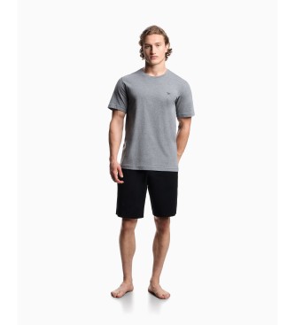 Para hombre. EM000400_AF18881 Pijama con bermudas de punto Endurance (M), Homewear, Algodón, Manga corta