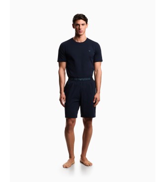 Emporio Armani para hombre. EM000400_AF18881 Pijama Comfy marino (L), Homewear, Algodón, Manga corta