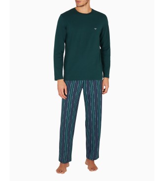Emporio Armani para hombre. EM000611_AF14994 Pijama Nightwear Pyjama verde (XL), Casual, Homewear, Algodón, Elastano