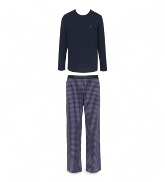 Emporio Armani para hombre. EM000614_AF14998 Pijama Yarn Dyed Woven azul (L), Casual, Homewear, Verde, Algodón