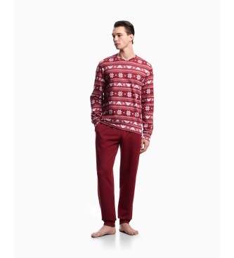Emporio Armani para hombre. EM000617_AF15009 Pijama Holidays rojo (M), Homewear, Poliamida
